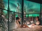 ラップランドの暖かいイグルーで幻想的なオーロラ鑑賞！