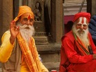 パシュパティナート寺院の修行者たち