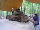 ベトナム戦争で使われた戦車が残されています