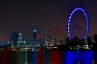 シンガポールフライヤーの夜景