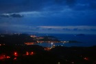 ロマンチックな基隆港の夜景