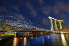 シンガポールのアイコンとなったマリーナベイの夜景