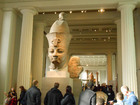 古代エジプト遺跡の展示