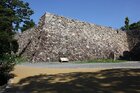 高知城の石垣の様子