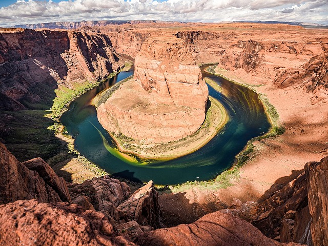 ホースシューベンドを上空から鑑賞