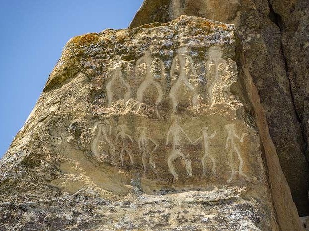 世界遺産、ゴブスタン国立公園の岩刻画