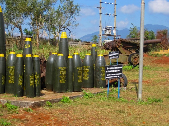 DMZ(非武装地帯)で見られる爆弾など