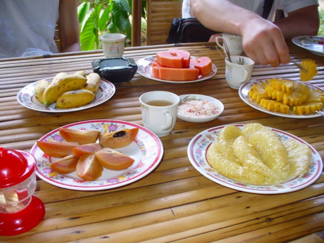 フレッシュフルーツをいただきます!