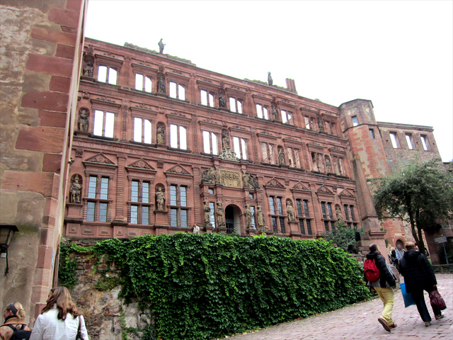 ハイデルベルク城内、16世紀に造られたオットハインリヒ館