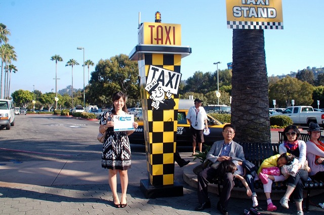 待合せ場所のタクシースタンド