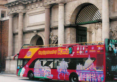 ローマ 乗り降り自由 ローマ観光2階建てオープントップバス 15年3月まで の予約ならホットホリデー