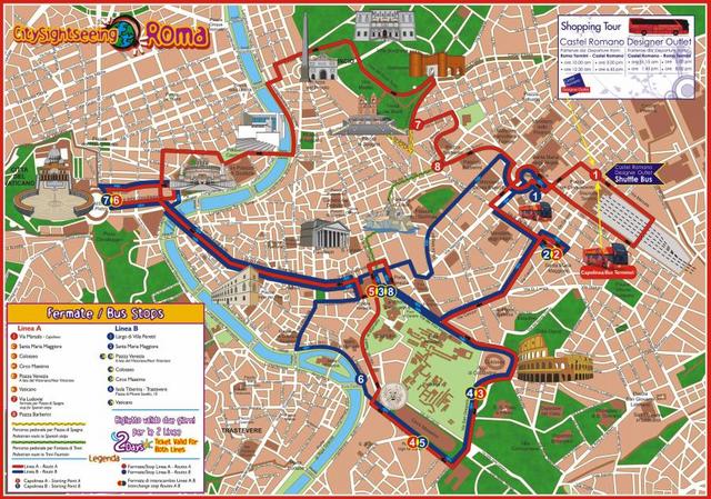 ローマ 乗り降り自由 ローマ観光2階建てオープントップバス 15年3月まで の予約ならホットホリデー