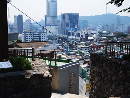 韓国の人気ドラマに出てきた高台からの景色