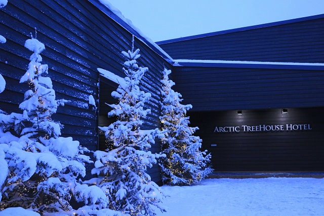 Arctic Tree house hotelのエントランスエリア