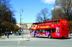 オスロ市内観光に最適！乗り降り自由な2階建てオープントップバス【4～10月まで運行】