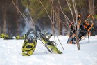 スノーシュー＆犬ぞり、アイスフィッシング体験【昼食付 / 11～4月】