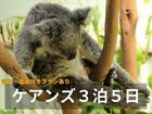 ケアンズ3日間観光プラン【ケアンズ初めて、時間がない方向け】グリーン島 / キュランダ村 / 熱気球 / ハートリース動物園