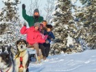 犬とのふれあいと特殊な犬ぞりを楽しむ！ハスキーラッシュ半日ツアー【英語ガイド/ 午前または午後/ 期間限定8月末～3月下旬】