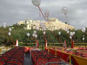 アテネシティサイトシーイング 乗り降り自由！2階建てオープントップバス